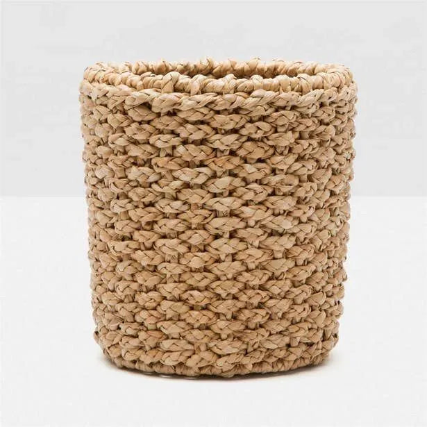 Pigeon and Poodle PP000552 Destin Wastebasket (Round) in Natural Seagrass