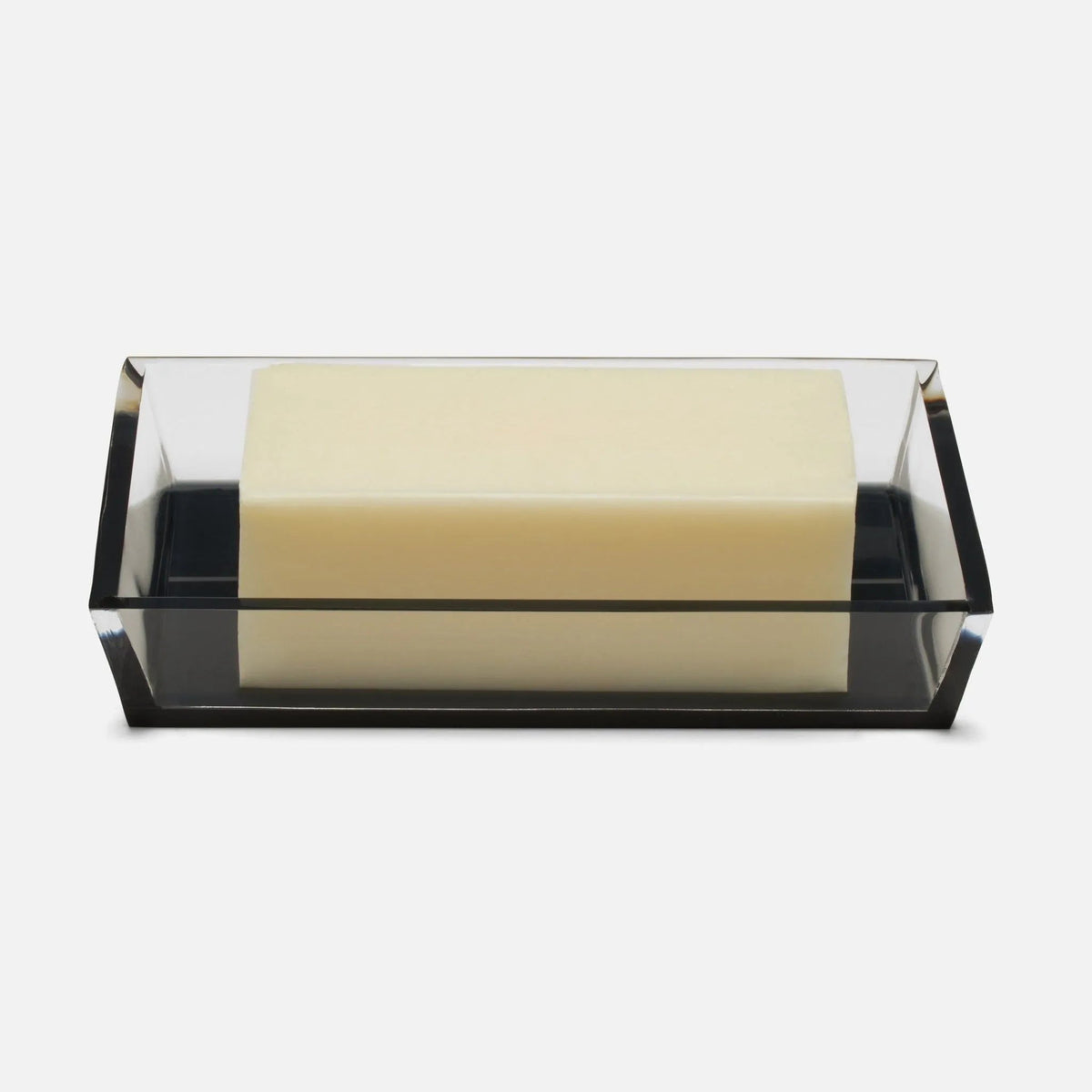 Pigeon and Poodle PP004859 Monette Soap Dish in Clear/Gray Acrylic