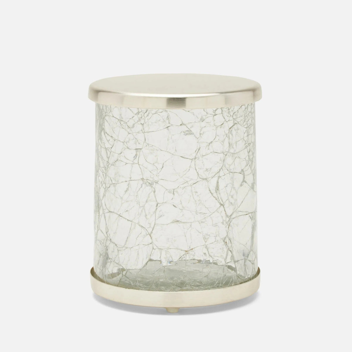 Pigeon and Poodle PP004888 Pomaria Canister (Small) in Brushed Silver Glass/Stainless Steel
