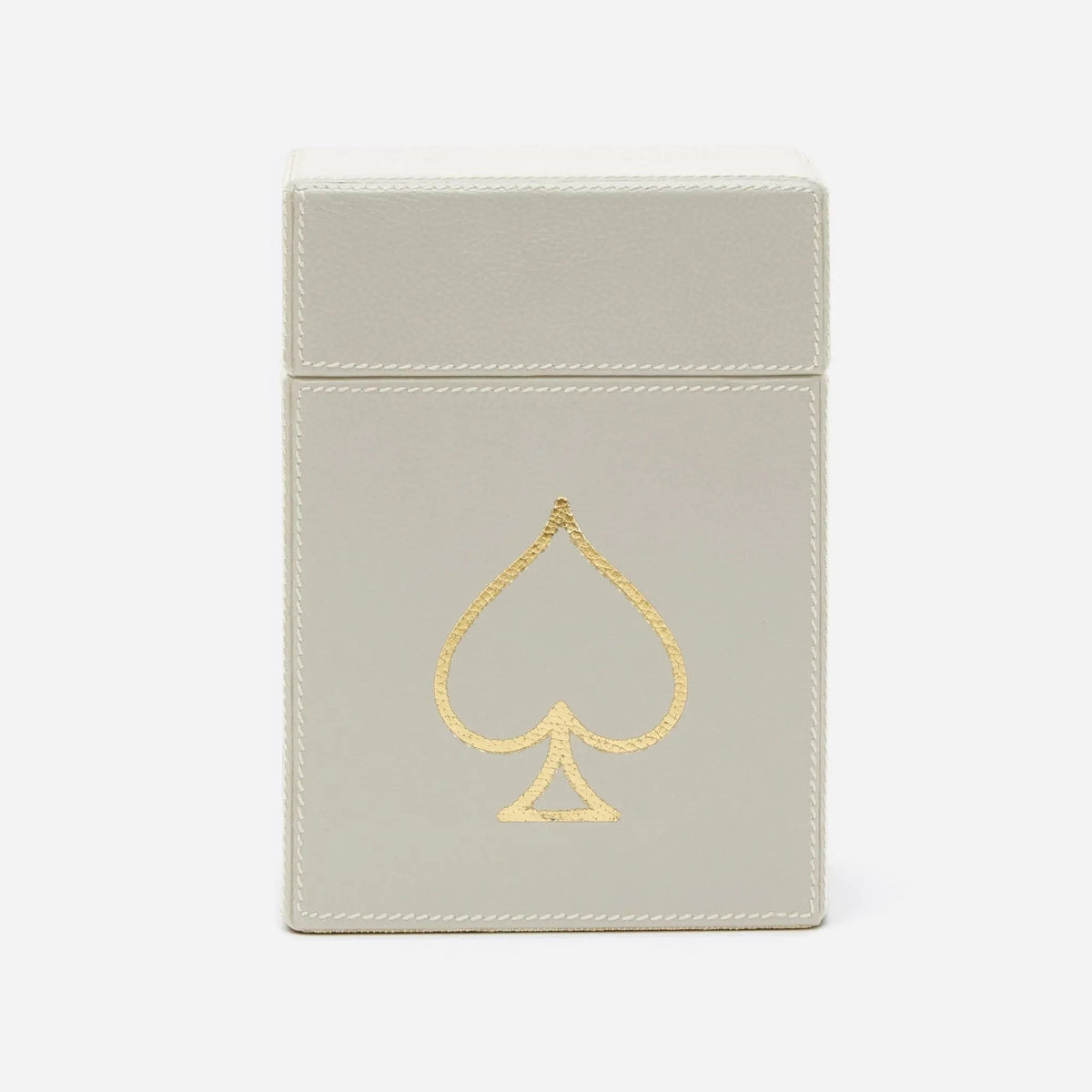 Pigeon and Poodle - PP002755 - Aira Textured Leather Box - Aira - Light Gray Full-Grain Leather