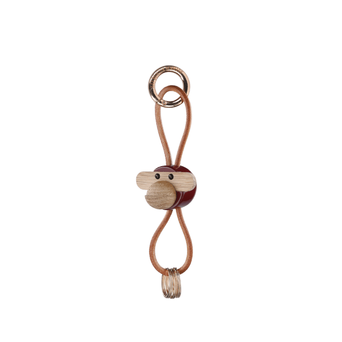 Kay Bojesen 39583 Monkey Bag Charm in Bordeaux