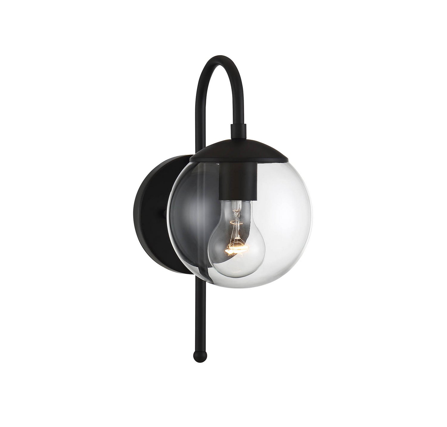 Meridian M50030BK One Light Outdoor Wall Sconce in Matte Black