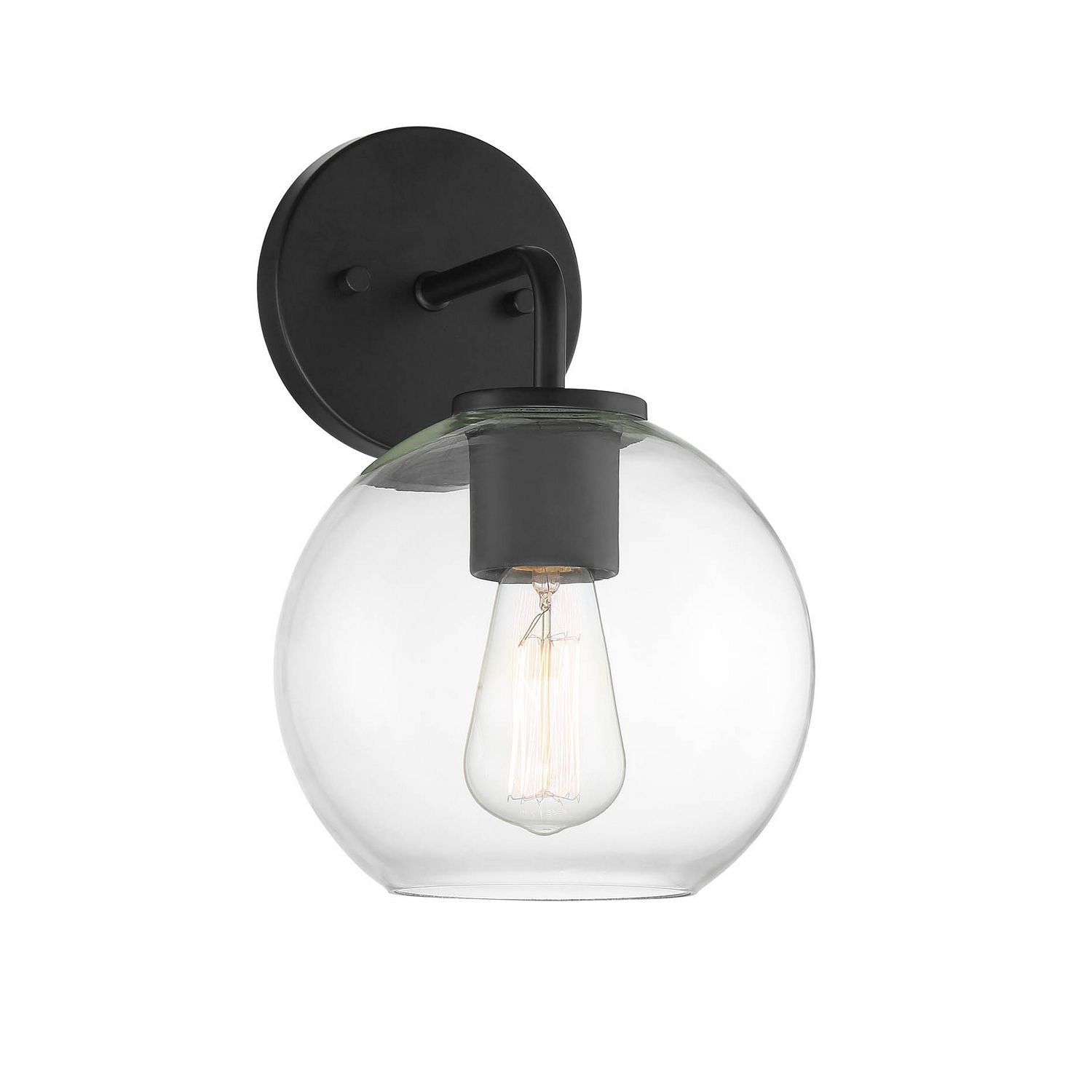 Meridian M50044BK One Light Outdoor Wall Sconce in Matte Black
