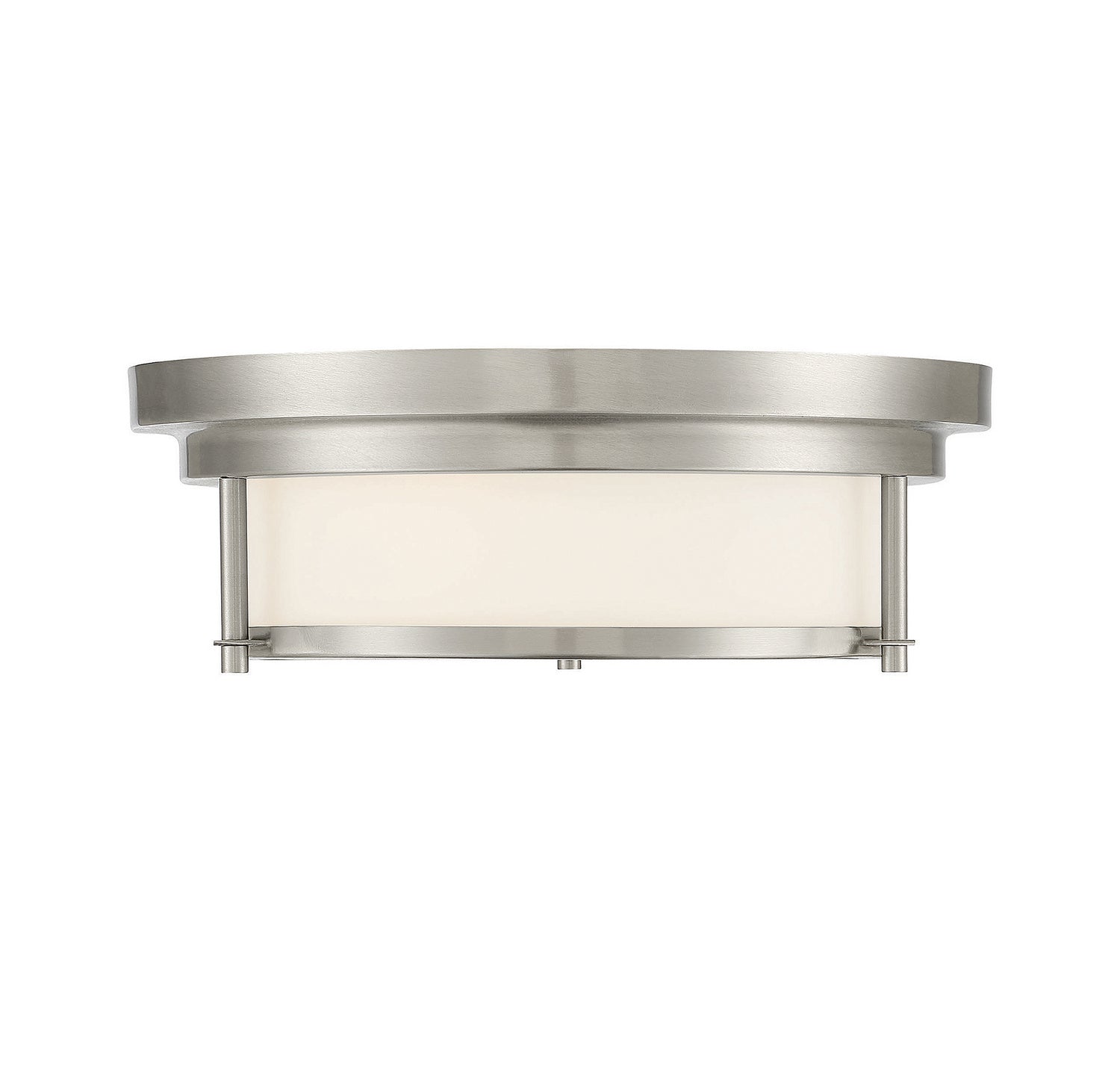 Meridian M60062BN Two Light Flush Mount in Brushed Nickel