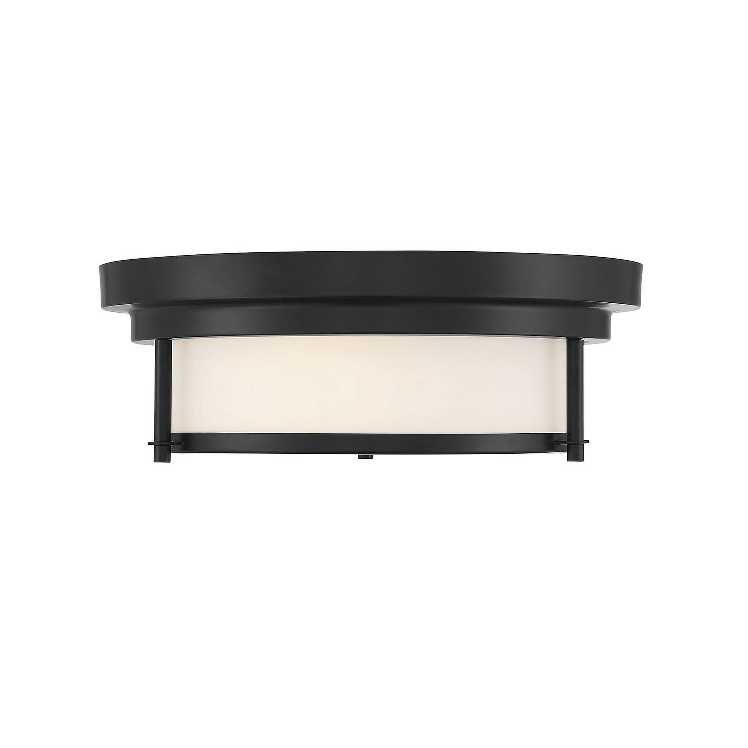 Meridian M60062MBK Two Light Flush Mount in Matte Black