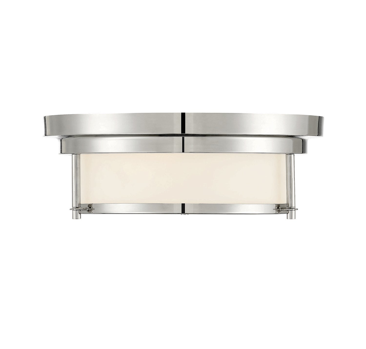 Meridian M60062PN Two Light Flush Mount in Polished Nickel