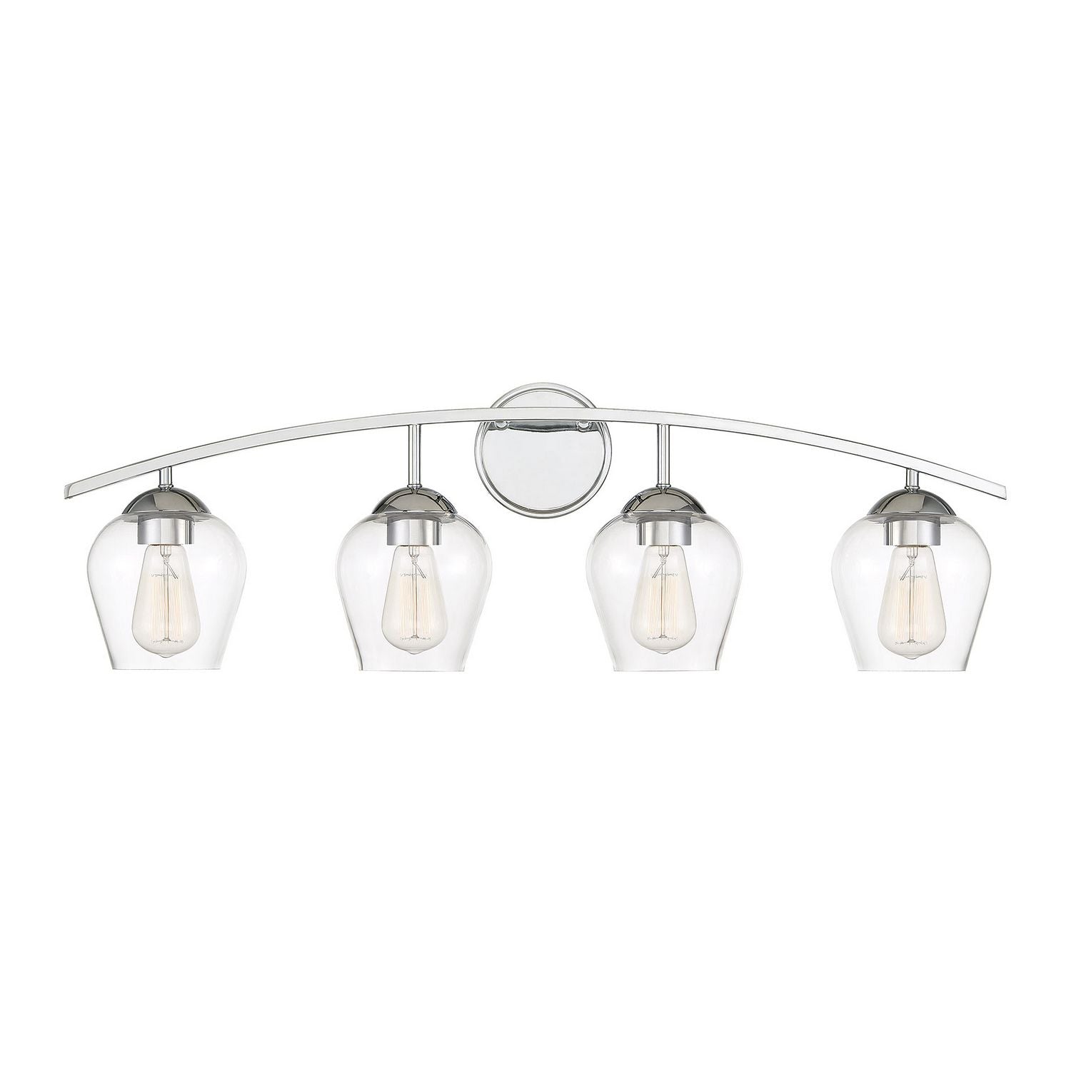 Meridian M80033CH Four Light Bathroom Vanity Light in Chrome