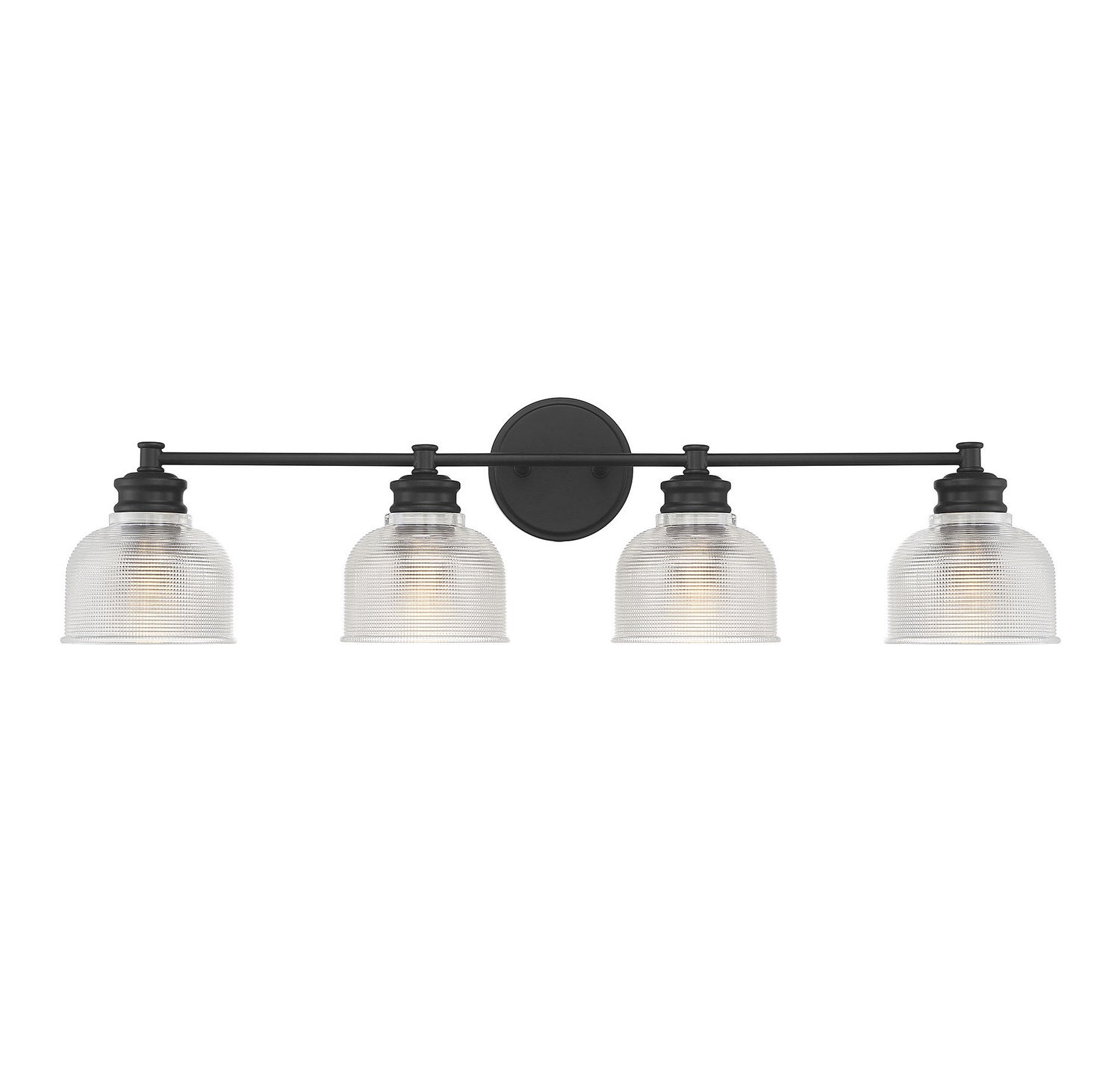 Meridian M80036MBK Four Light Bathroom Vanity Light in Matte Black