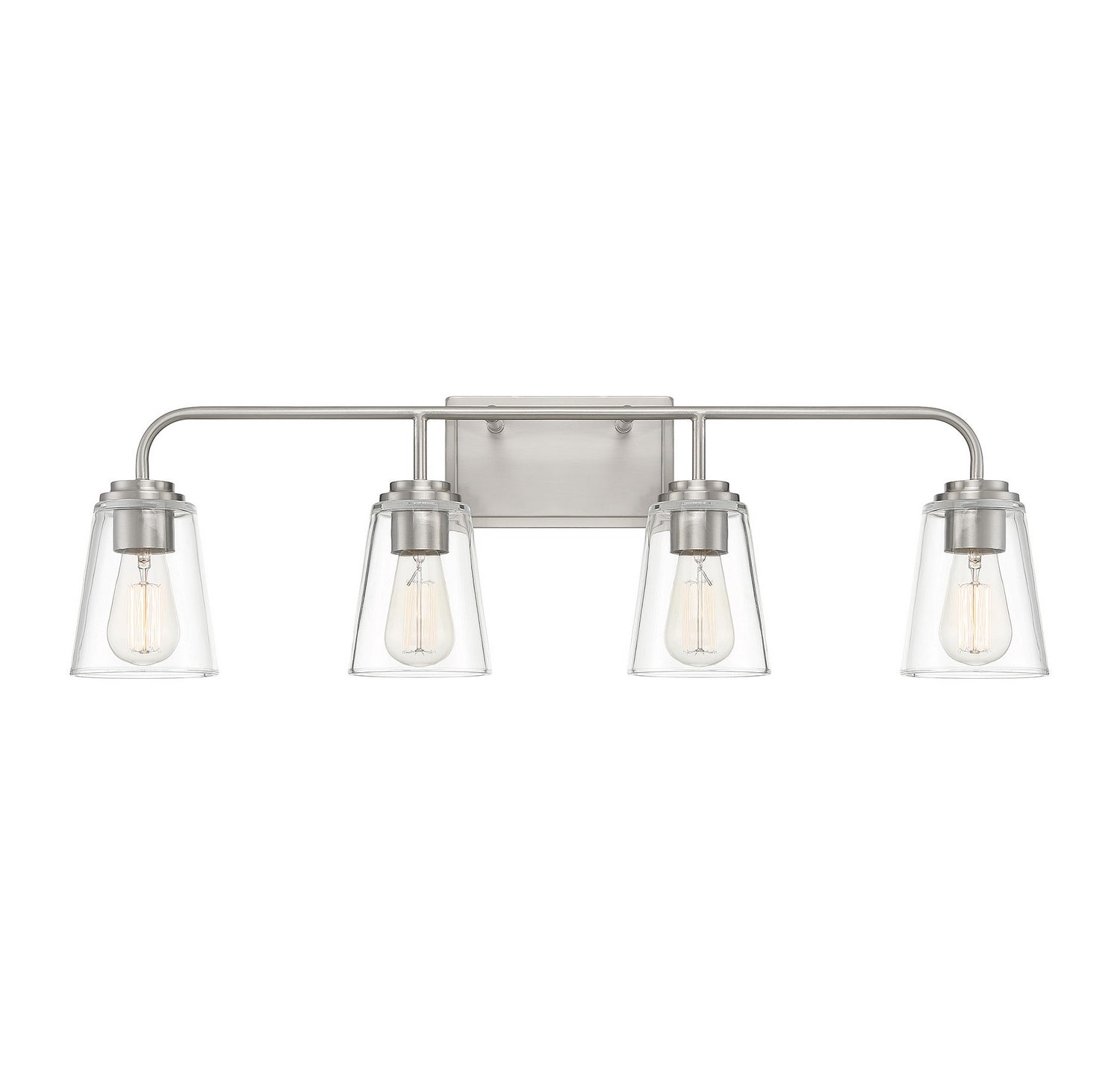 Meridian M80045BN Four Light Bathroom Vanity Light in Brushed Nickel