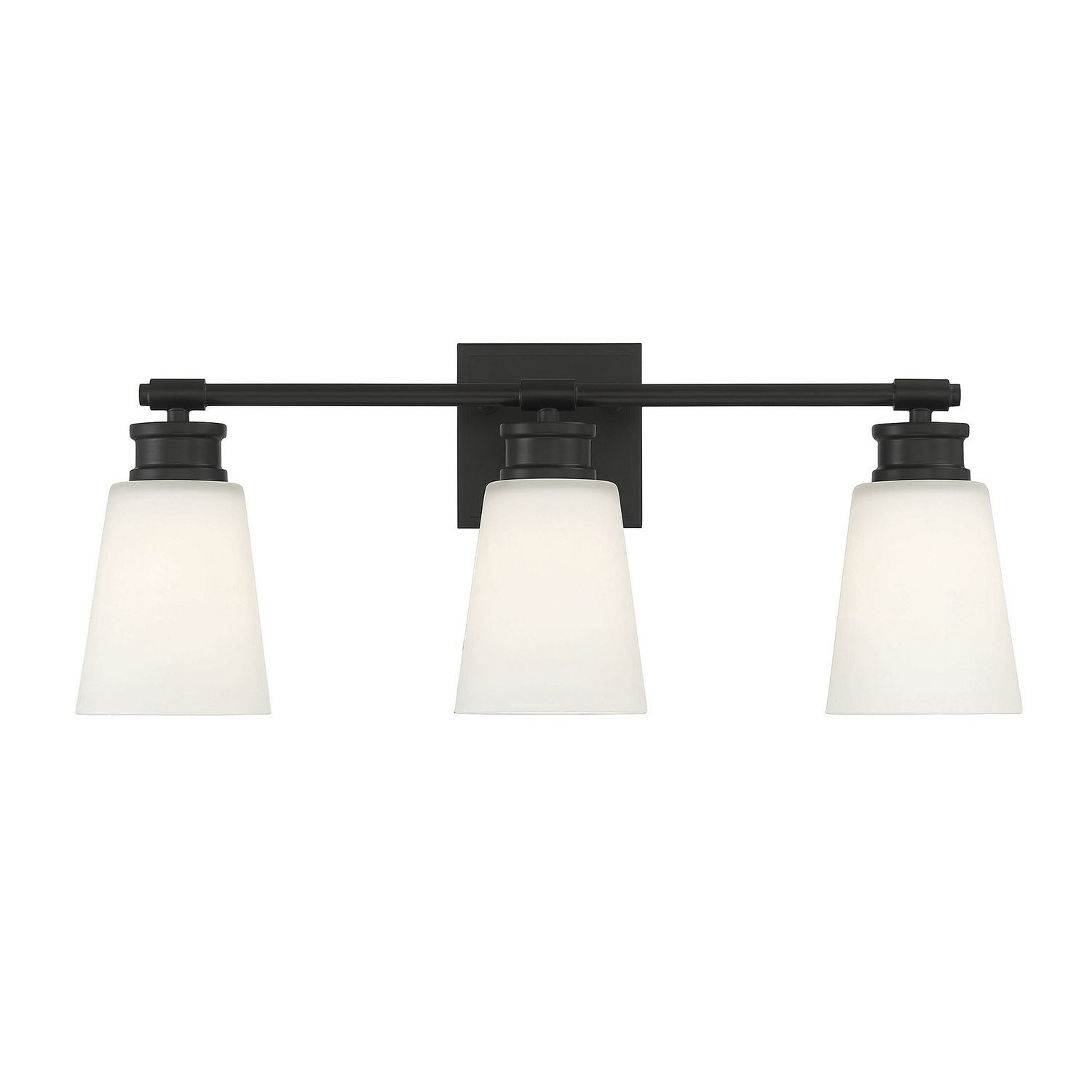 Meridian M80055MBK Three Light Bathroom Vanity Light in Matte Black