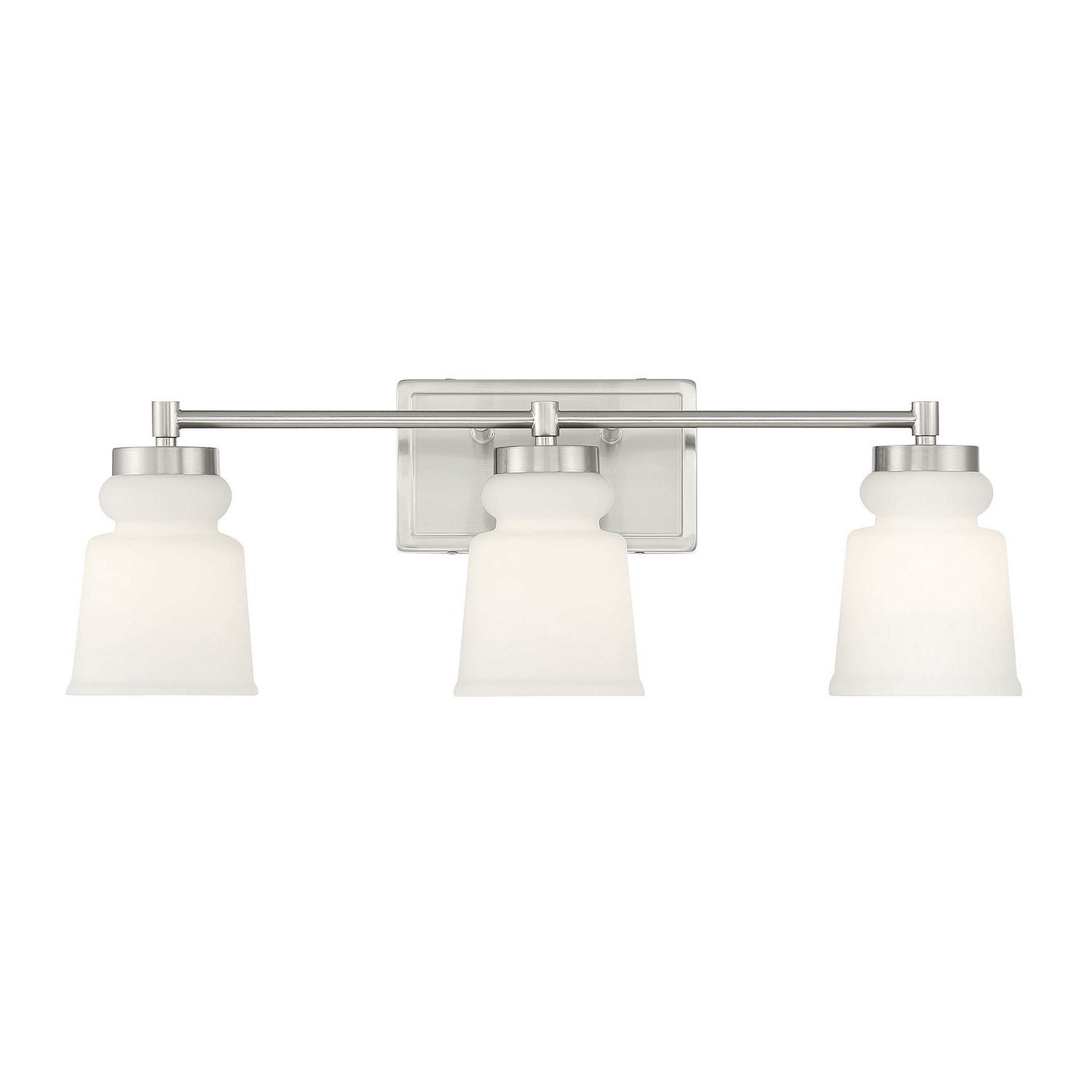 Meridian M80058BN Three Light Bathroom Vanity Light in Brushed Nickel