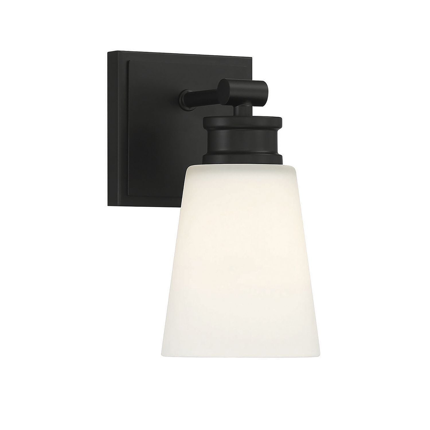 Meridian M90072MBK One Light Wall Sconce in Matte Black