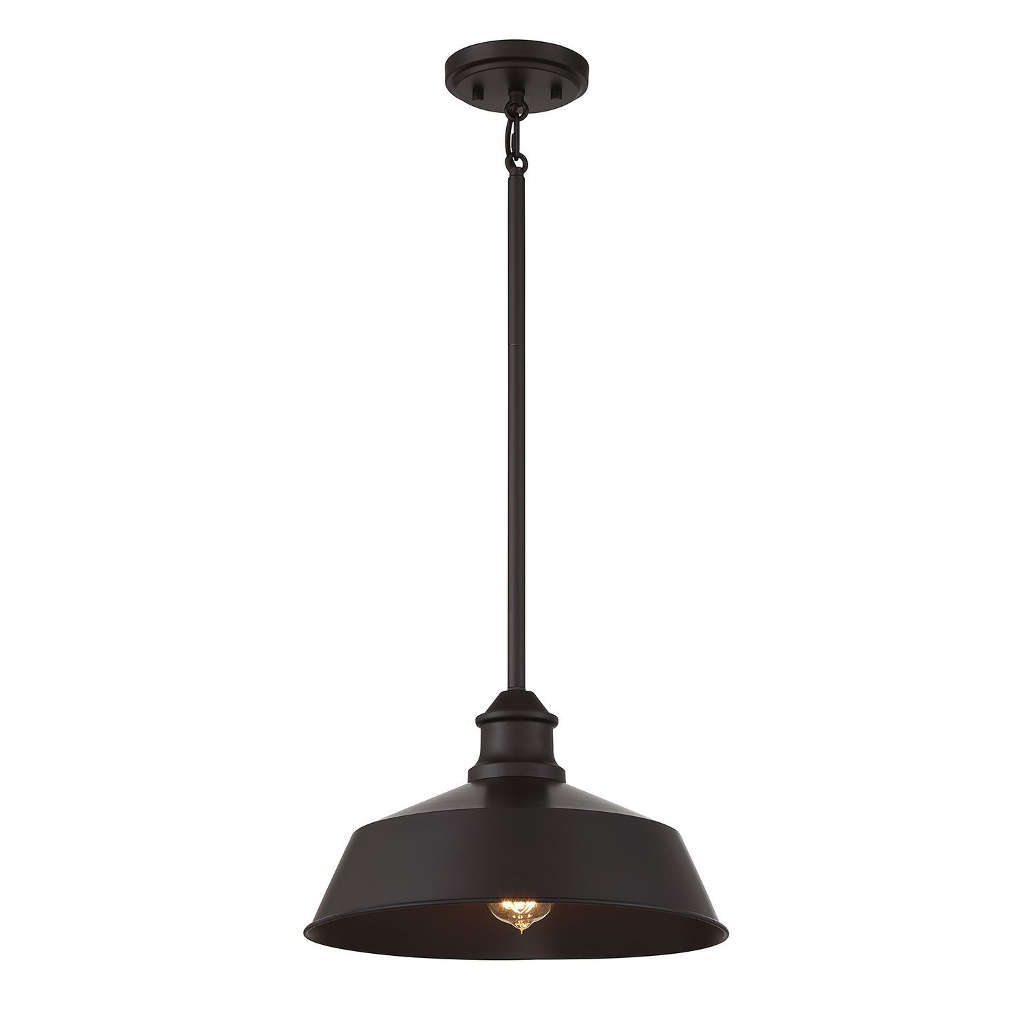 Meridian M7021ORB One Light Pendant in Oil Rubbed Bronze