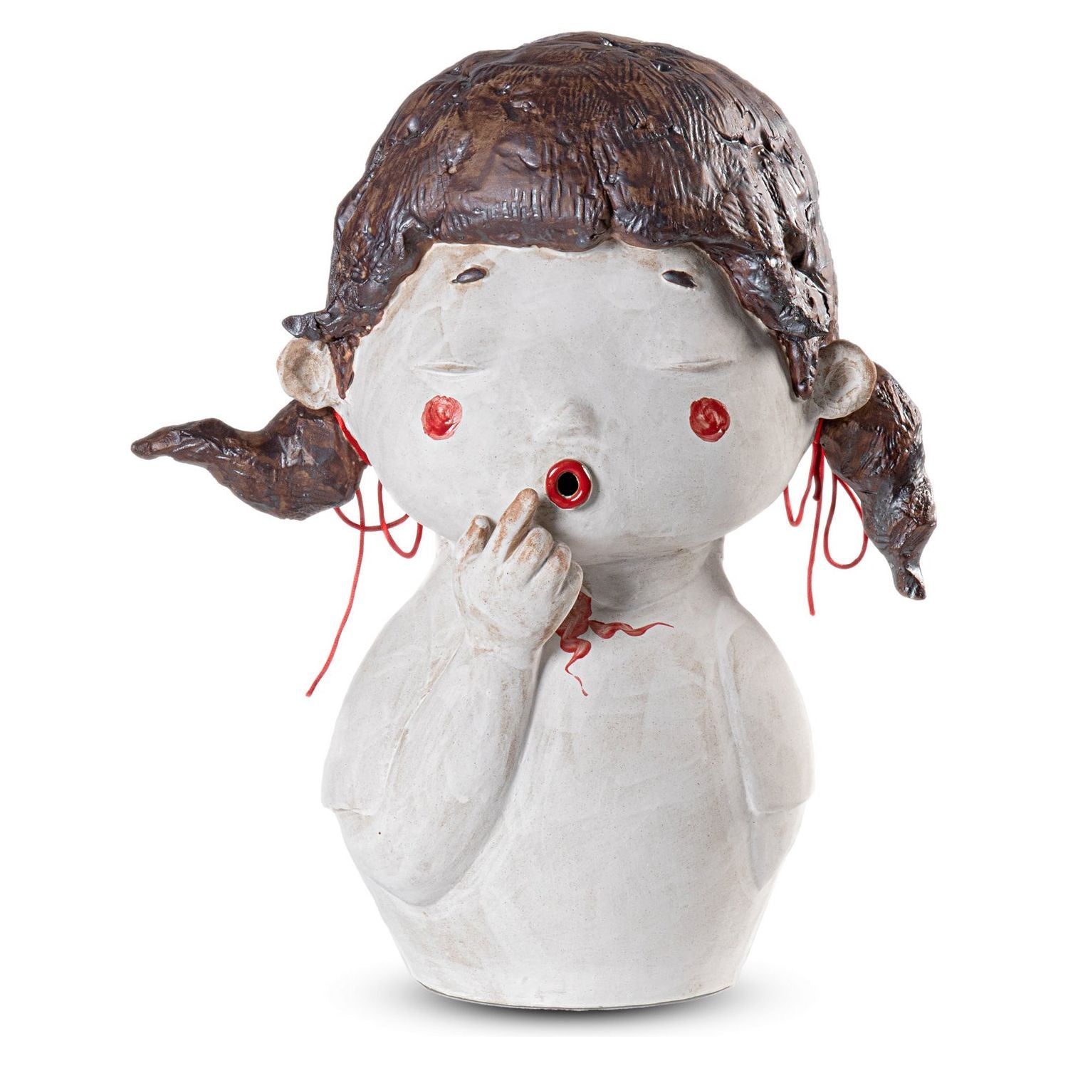 Currey and Company - 1200-0602 - Businesswoman - Successful - White/Brown/Red