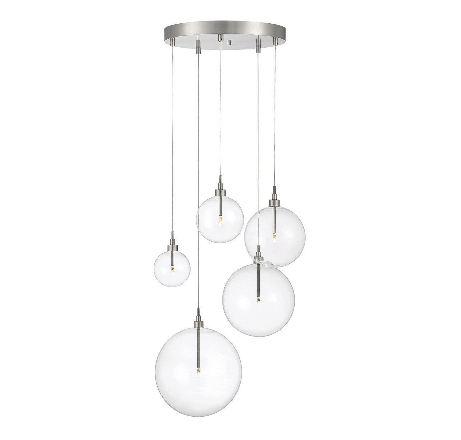 Meridian M10099BN LED Pendant in Brushed Nickel