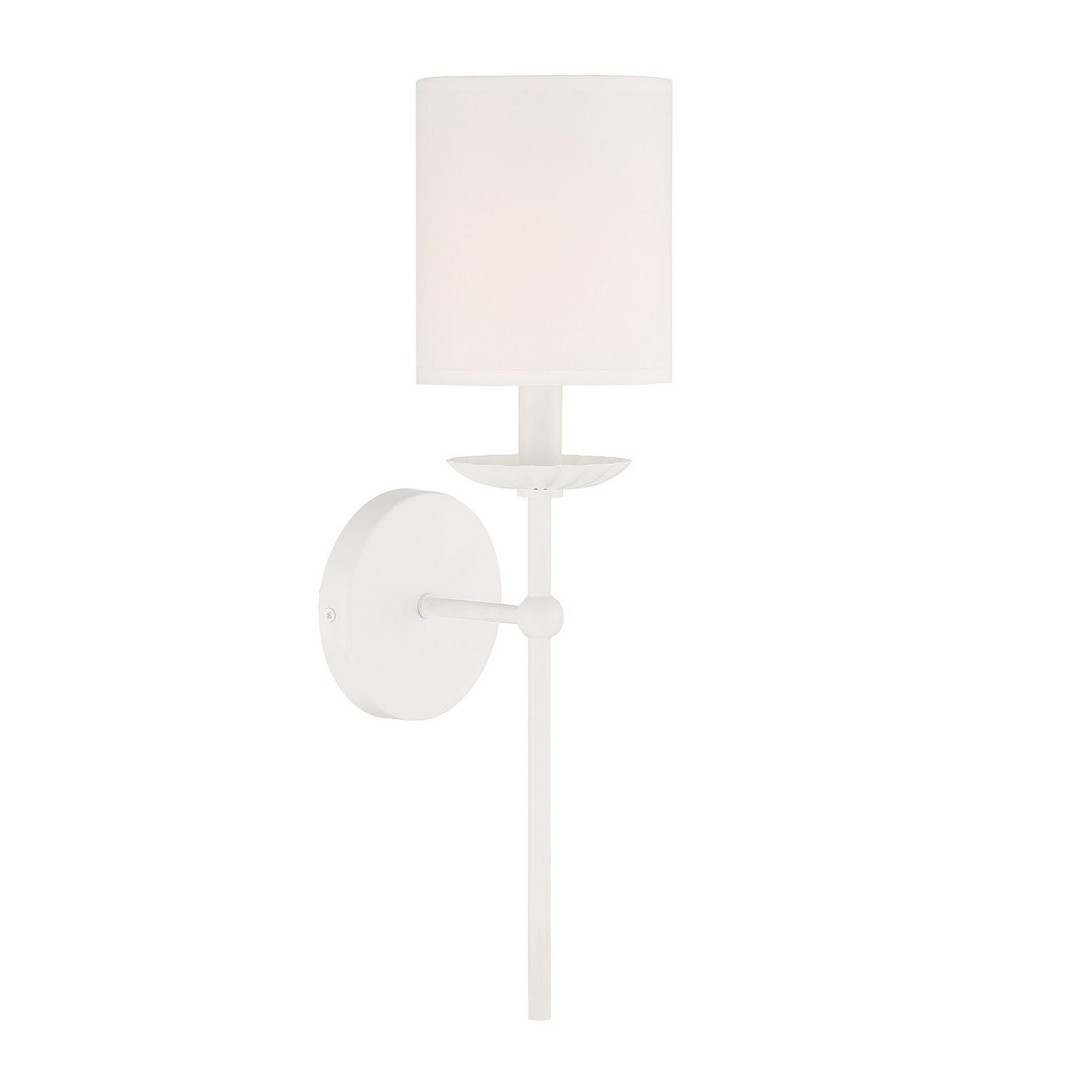 Meridian M90079WH One Light Wall Sconce in White