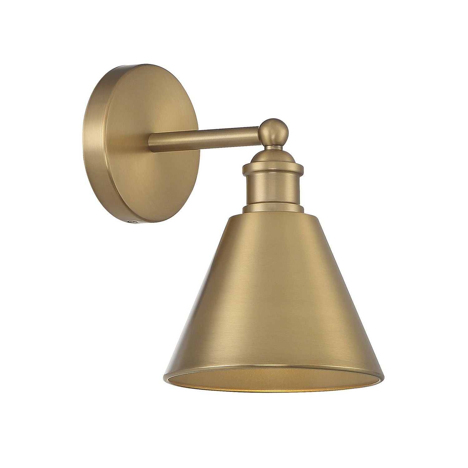 Meridian M90087NB One Light Wall Sconce in Natural Brass