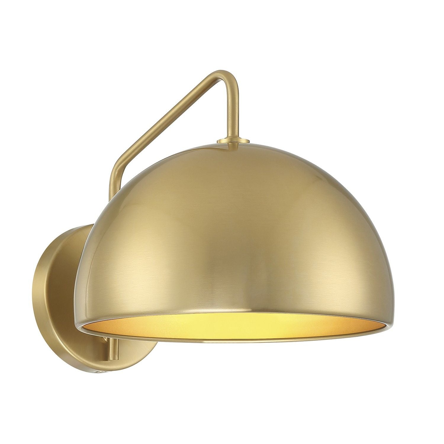 Meridian M90094NB One Light Wall Sconce in Natural Brass