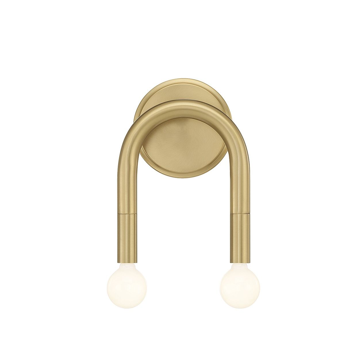 Meridian M90099NB Two Light Wall Sconce in Natural Brass