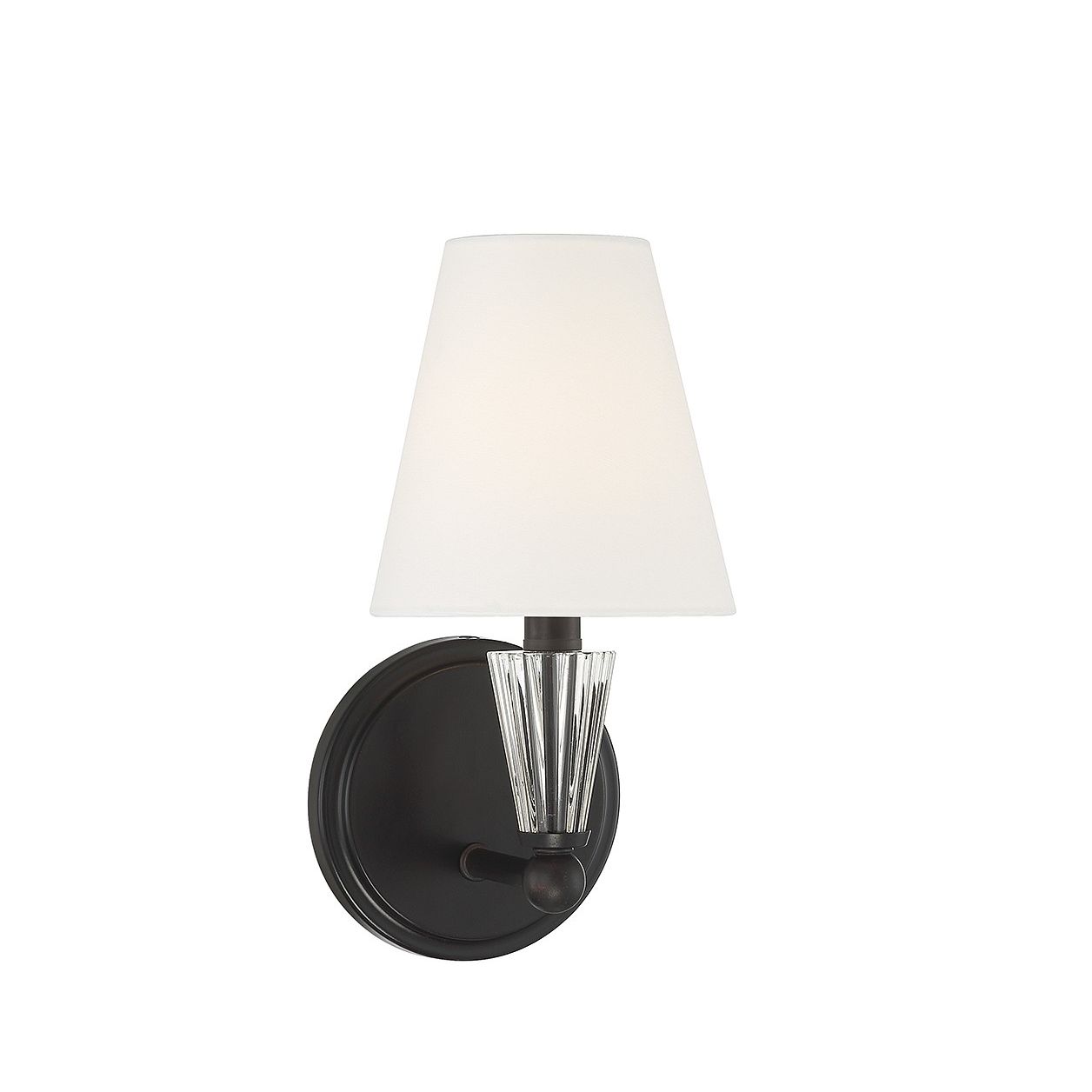 Meridian M90102MBK One Light Wall Sconce in Matte Black