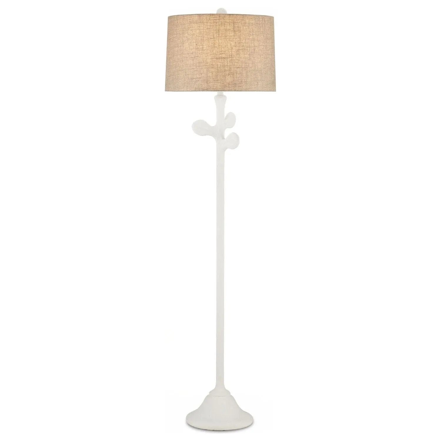 Currey and Company - 8000-0133 - One Light Floor Lamp - Charny - Gesso White