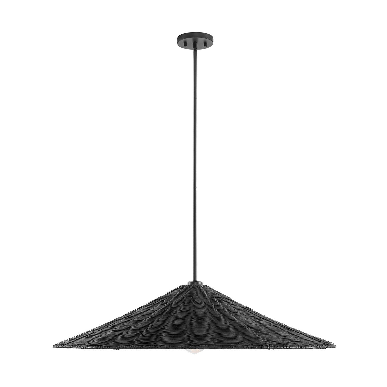 Meridian M7042MBK One Light Pendant in Matte Black