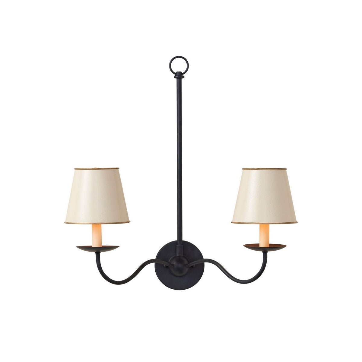 Currey and Company 0900-0029 Tole Tapered Chandelier Shade in Cream