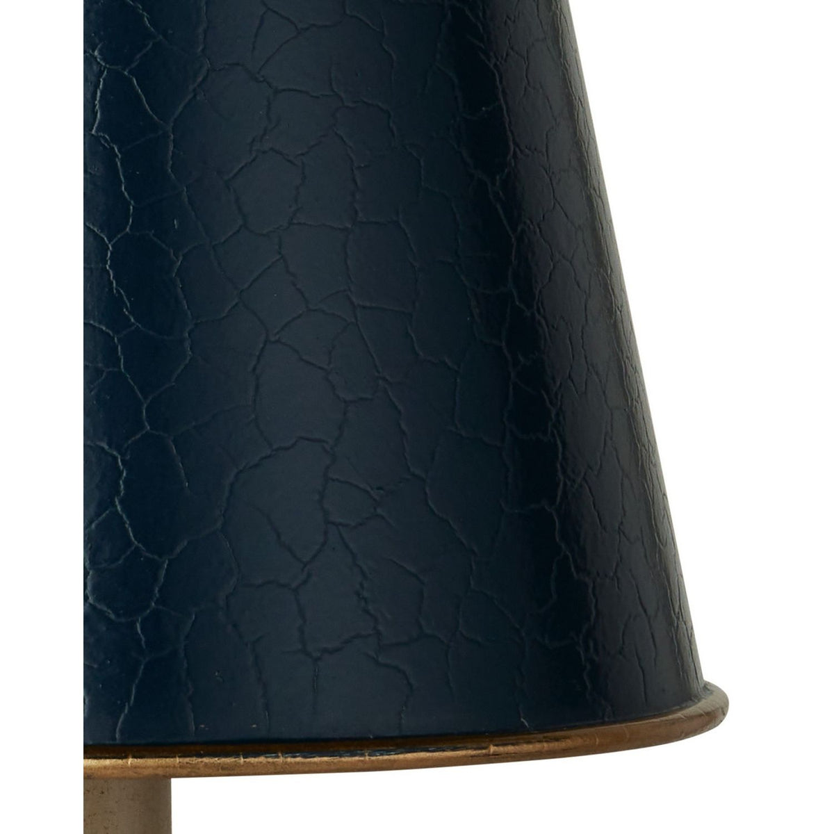Currey and Company 0900-0030 Tole Tapered Chandelier Shade in Blue