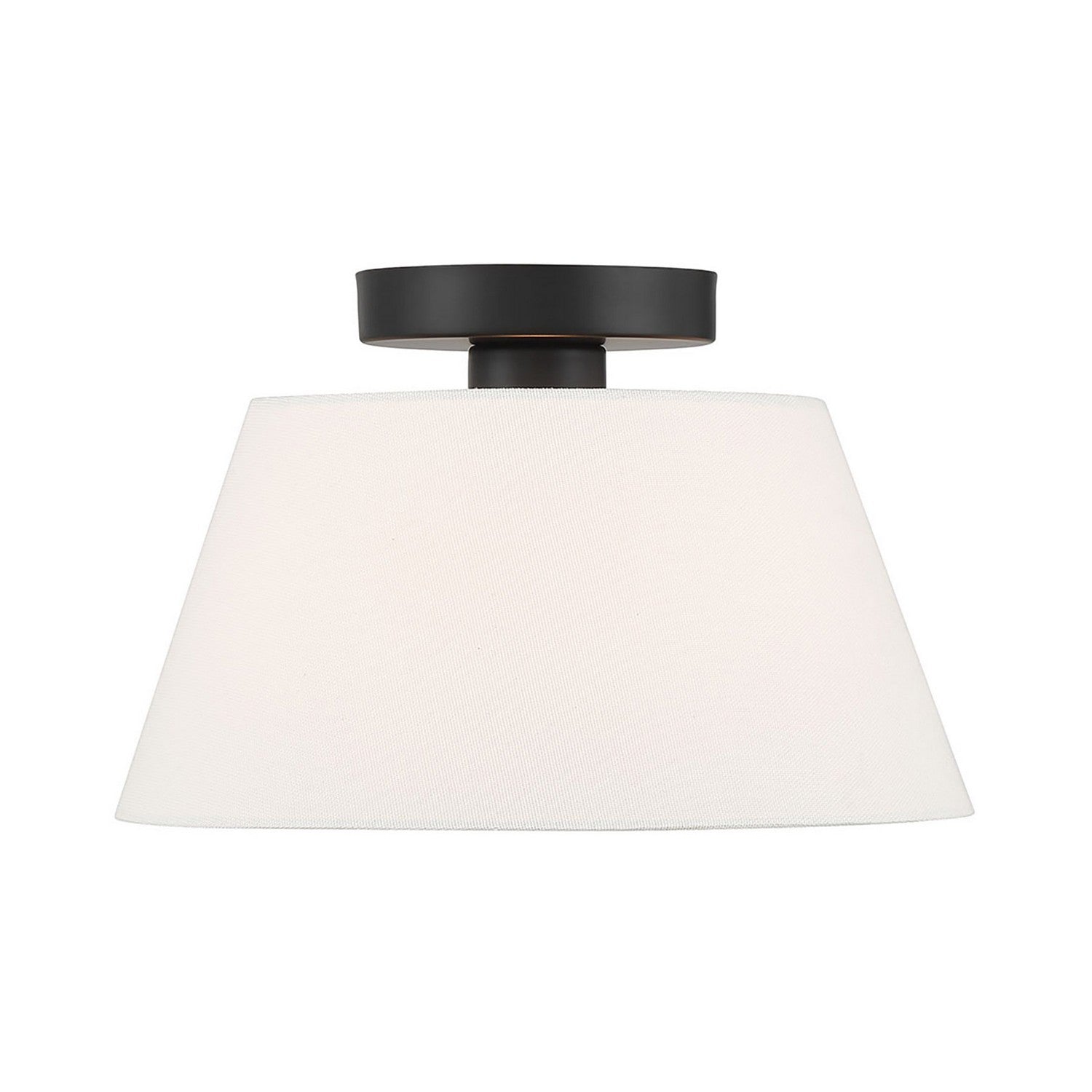Meridian M60077MBK One Light Semi-Flush Mount in Matte Black