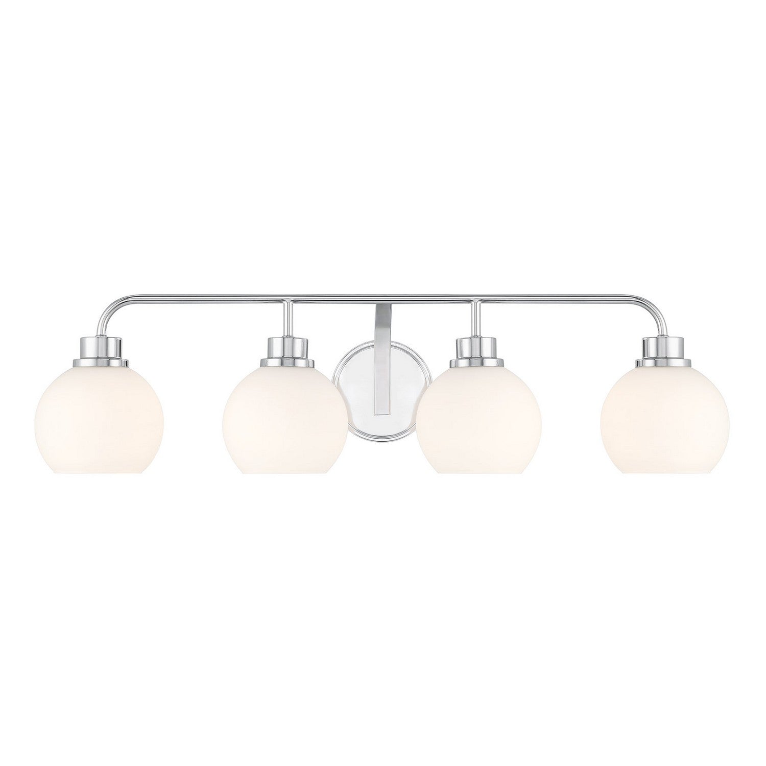 Meridian M80082CH Four Light Bathroom Vanity in Chrome