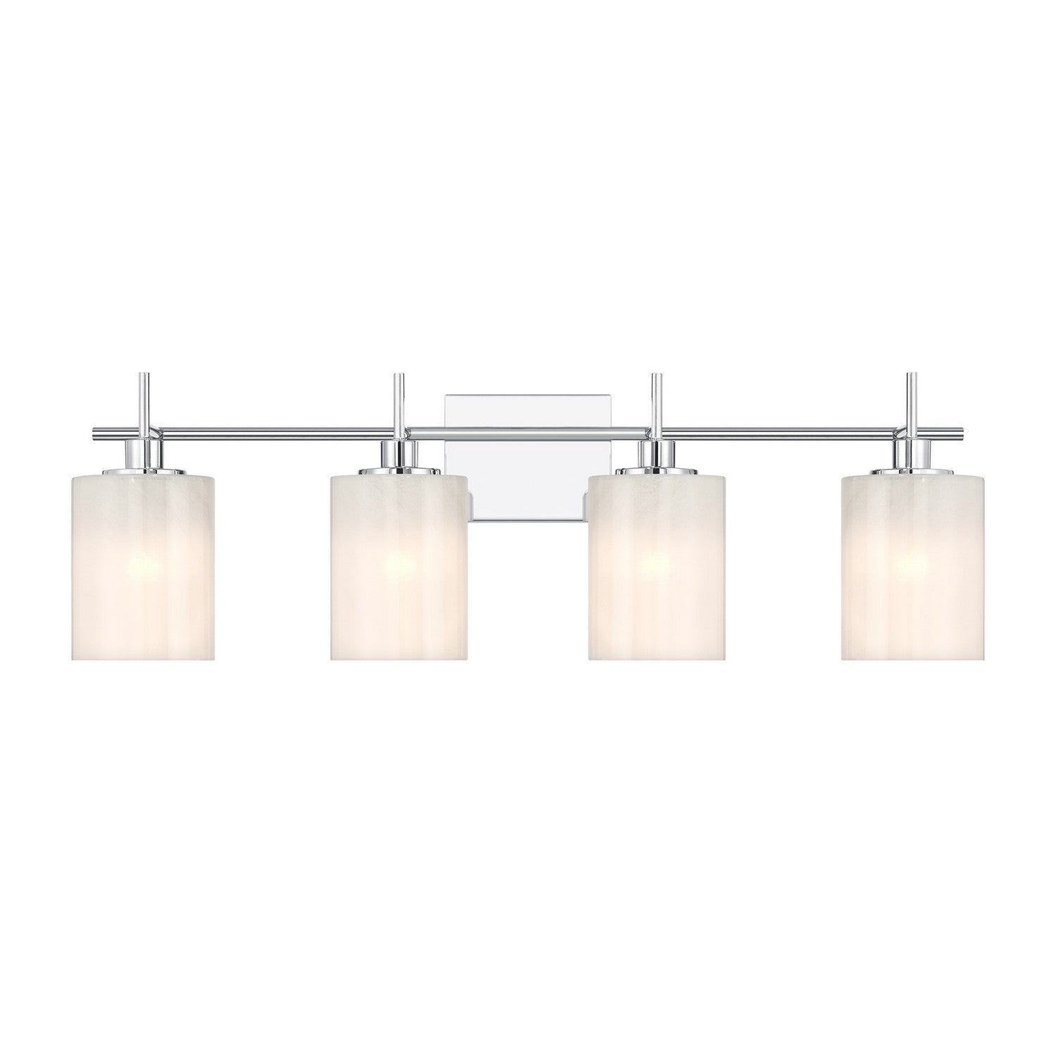 Meridian M80085CH Four Light Bathroom Vanity in Chrome