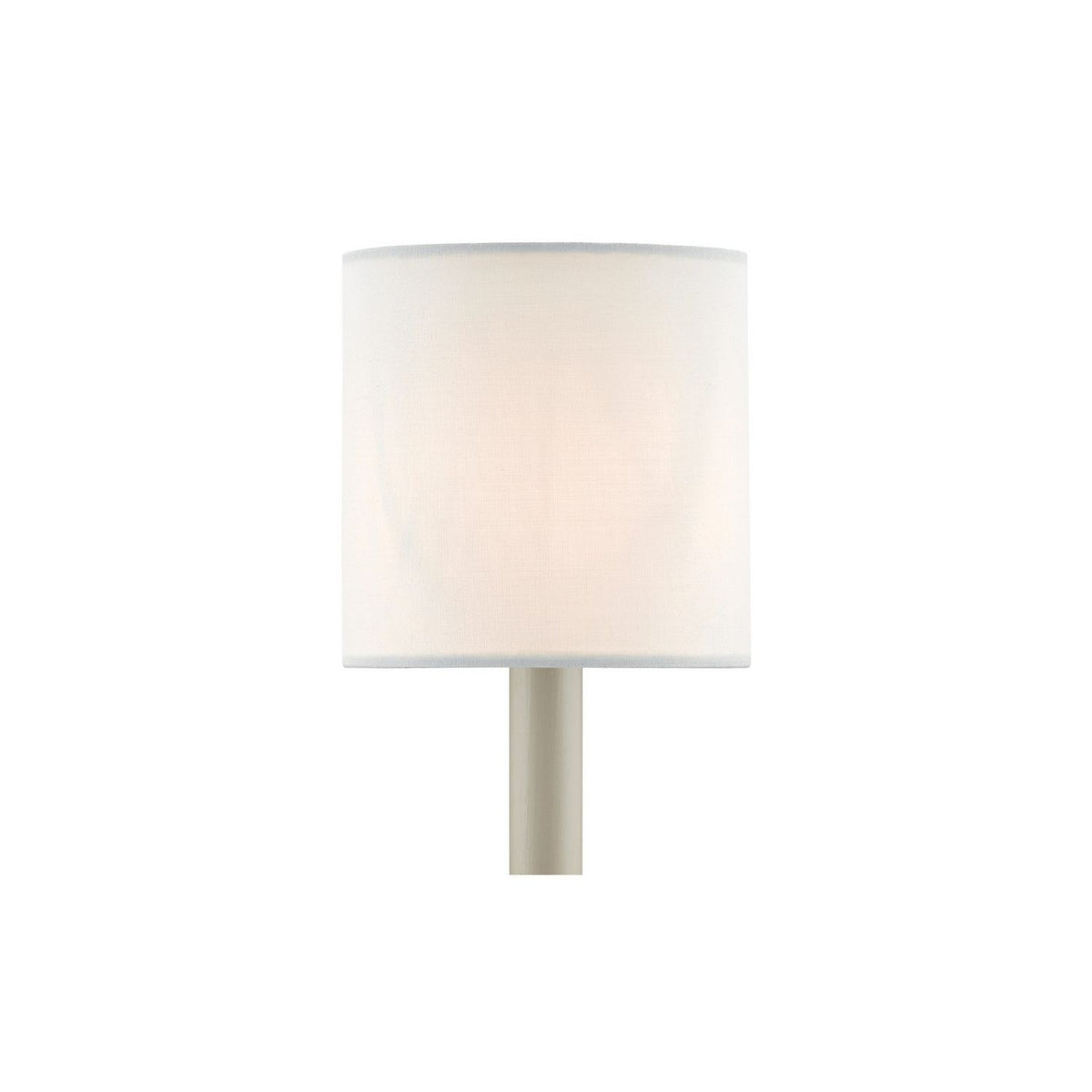 Currey and Company 0455 Cotton Drum Chandelier Shade in White Cotton