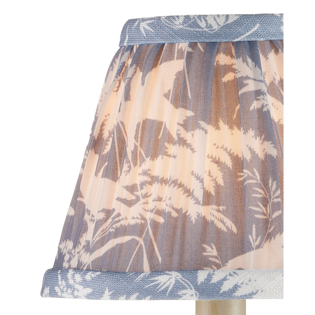 Currey and Company 0900-0044 Aviary Shade in Dusty Blue/Ivory