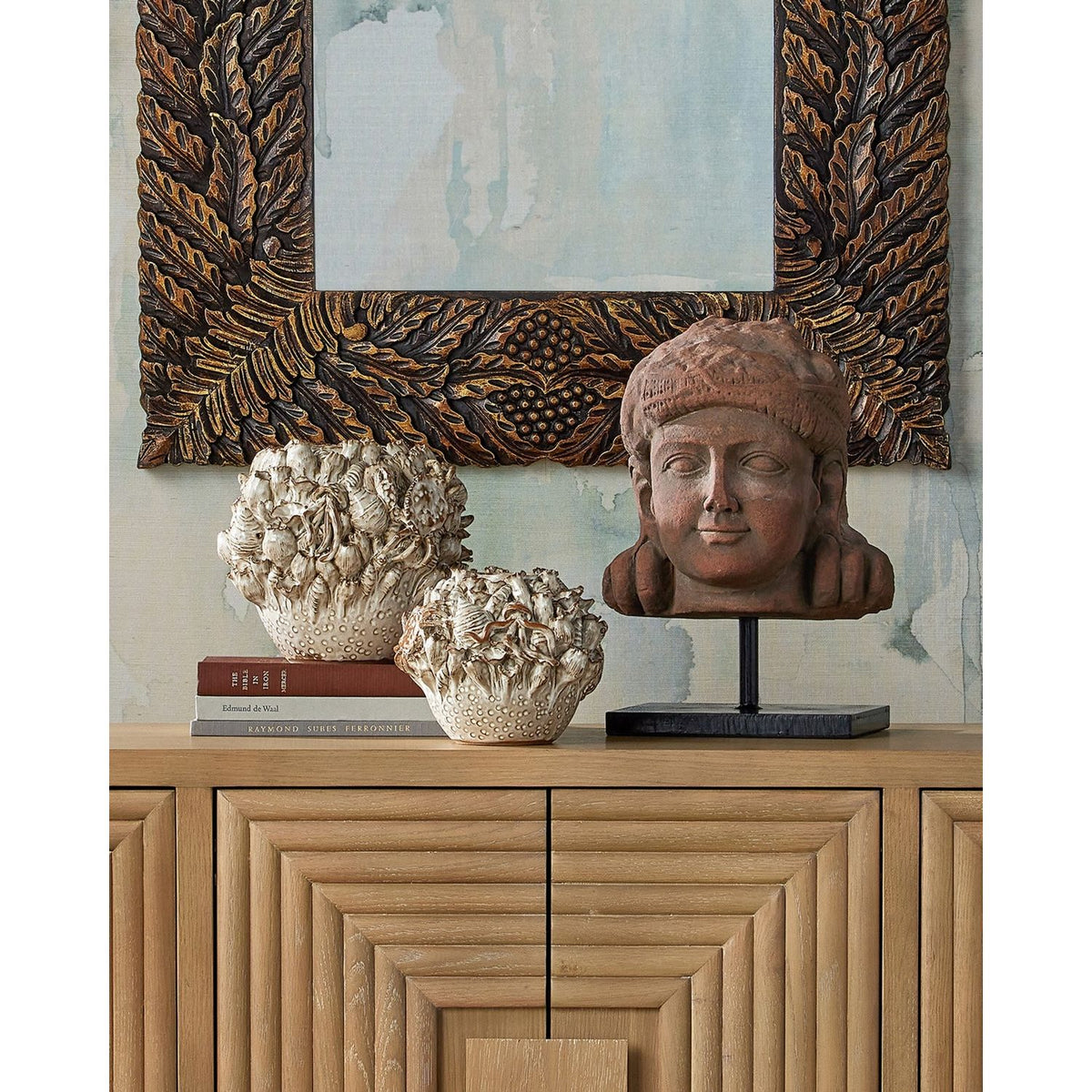 Currey and Company 1000-0172 Schwarzwald Mirror in Weathered Brown