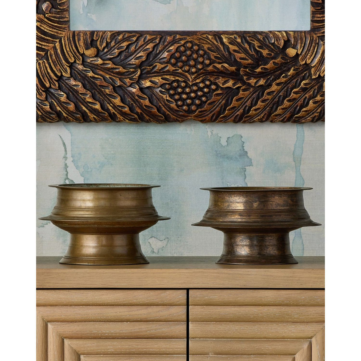 Currey and Company 1000-0172 Schwarzwald Mirror in Weathered Brown