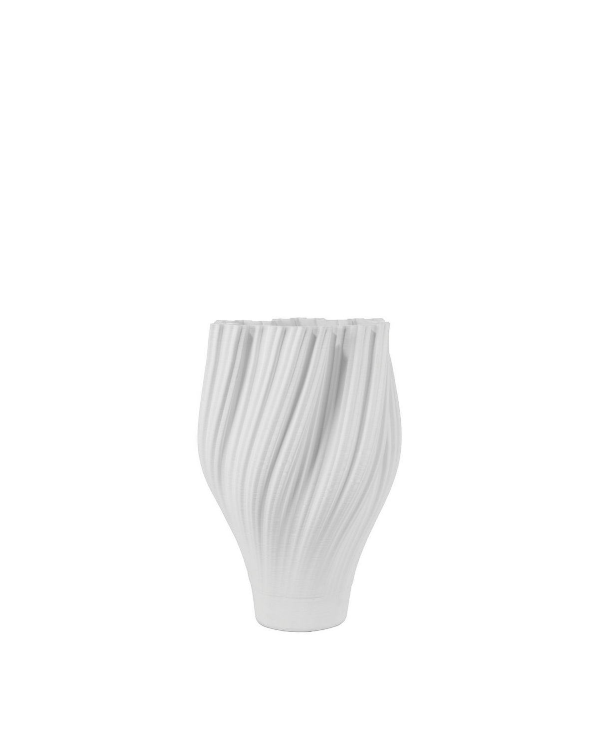 Currey and Company 1200-1004 Whorl Vase in White