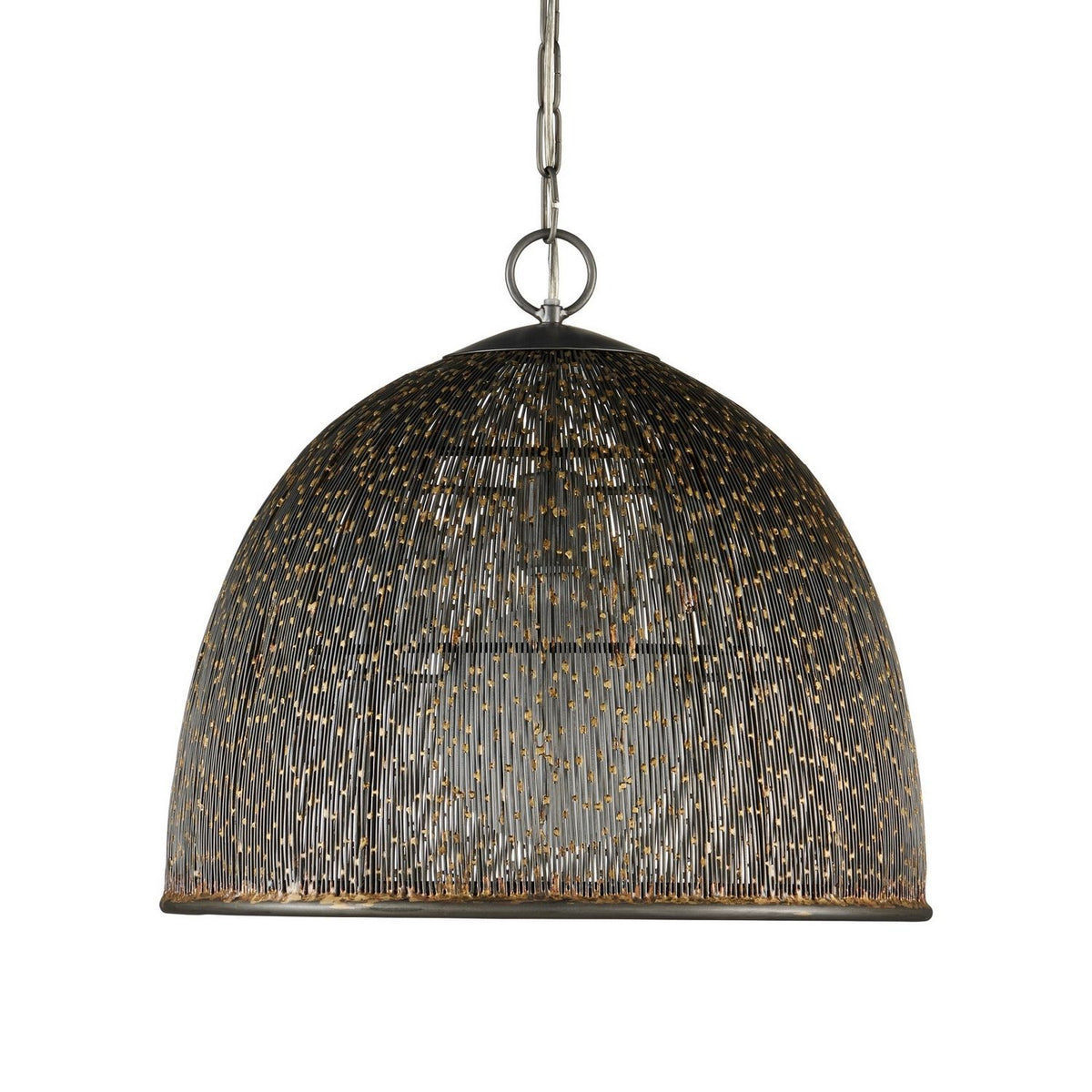 Currey and Company 9000-1353 Eduardo Pendant in Natural Iron/Brass