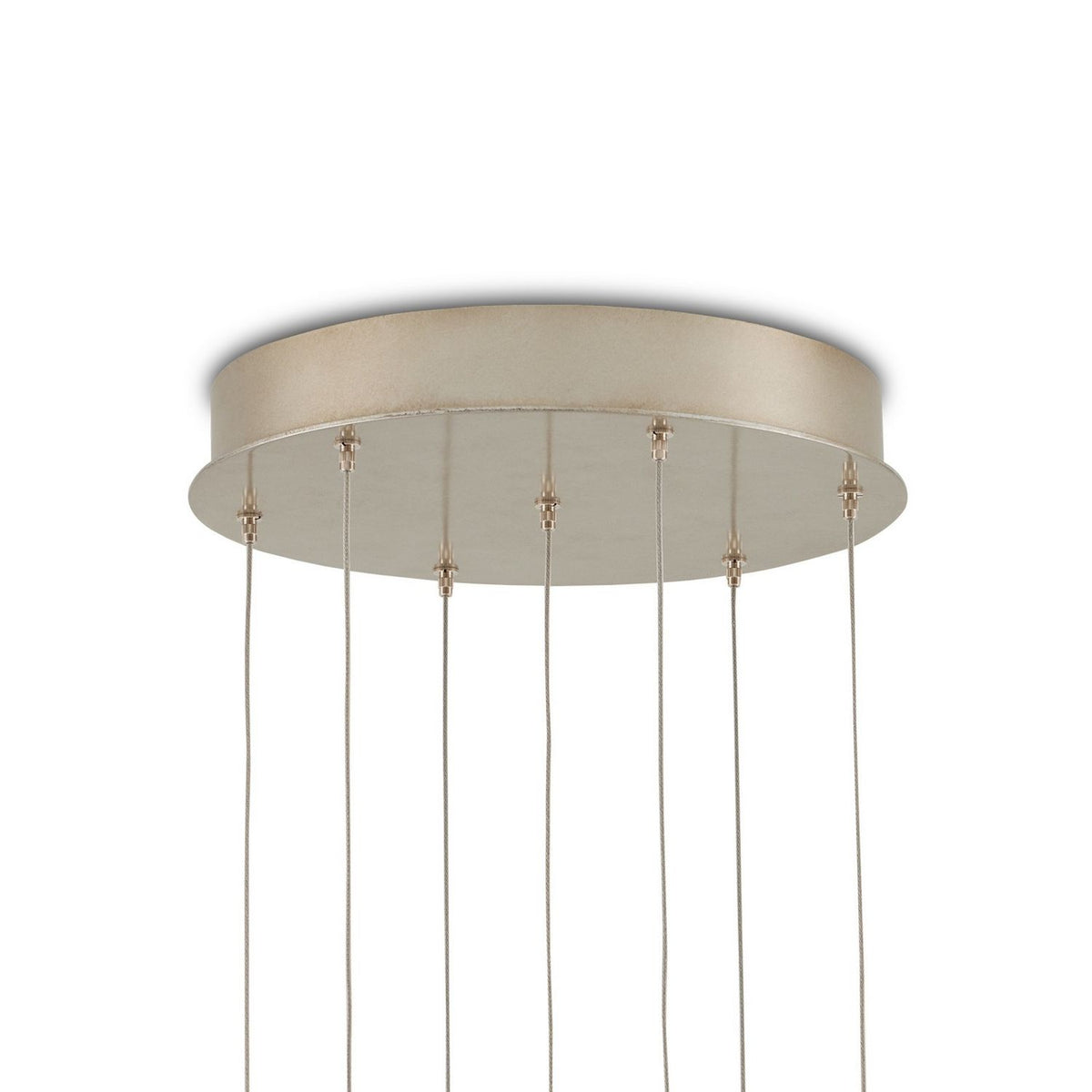 Currey and Company 9000-1420 Polpo Round Multi-Drop Pendant in Blue/Green/White/Silver