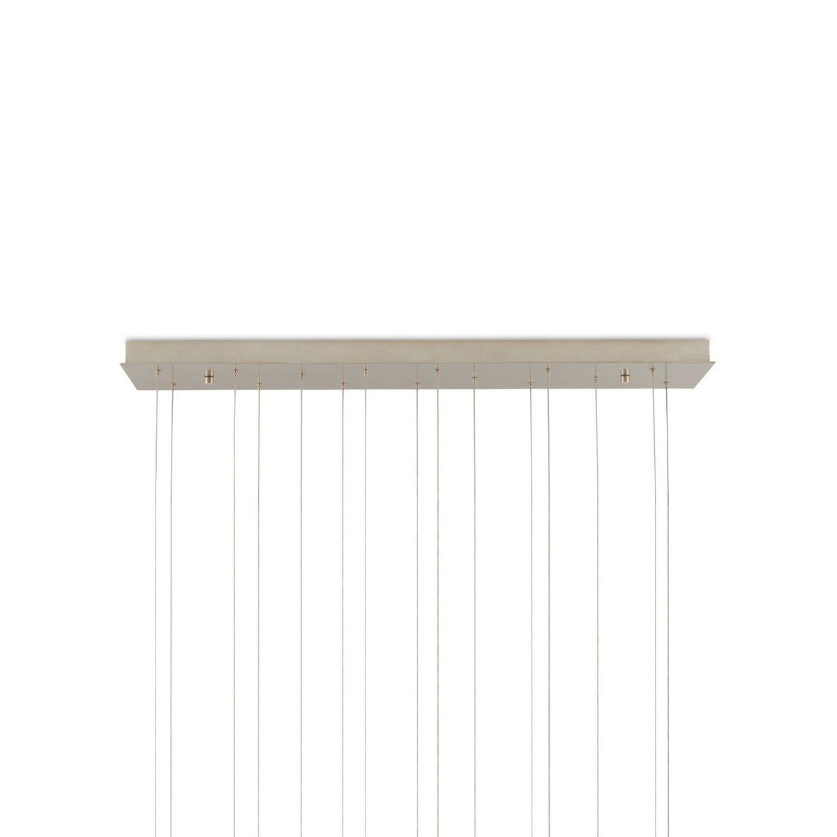 Currey and Company 9000-1422 Polpo Linear Multi-Drop Pendant in Blue/Green/White/Silver