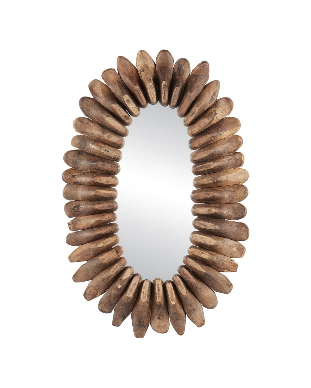 Currey and Company 1000-0176 Cobbler Mirror in Natural
