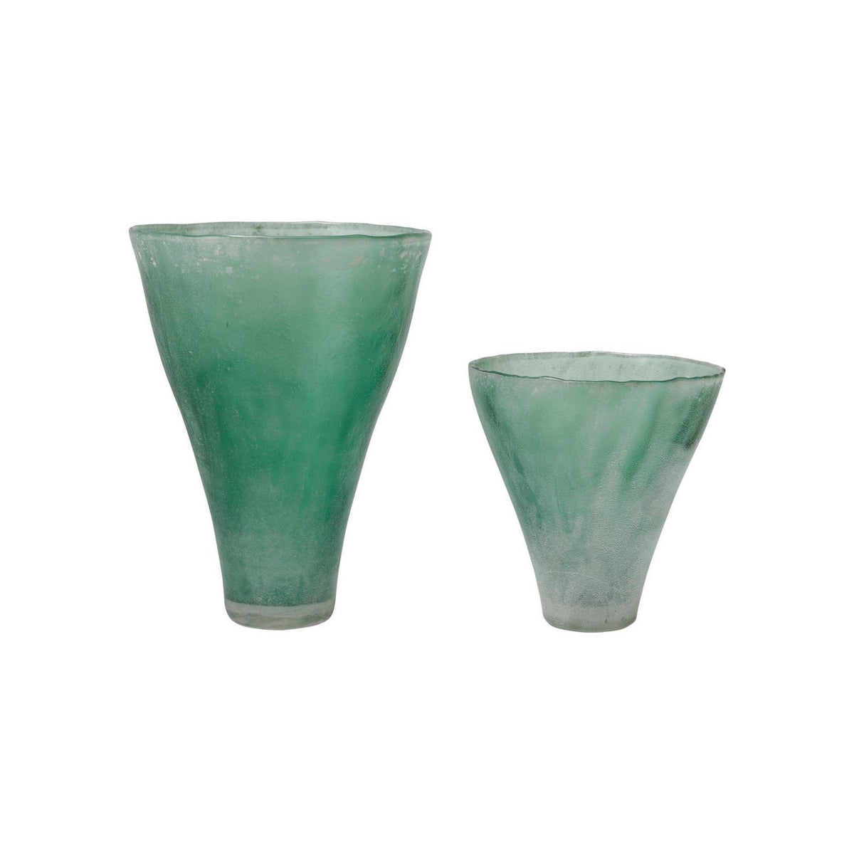 Currey and Company 1200-1126 Seaworn Vase Set of 2 in Green