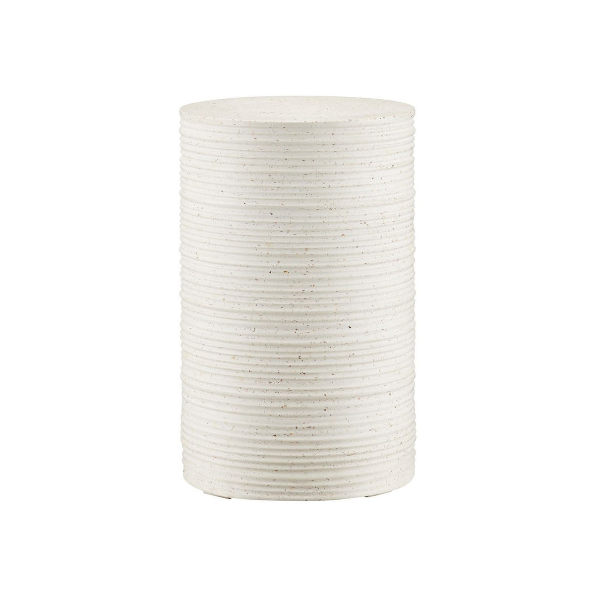 Currey and Company 2000-0056 Cresta Terrazzo Drinks Table in Ivory Terrazzo