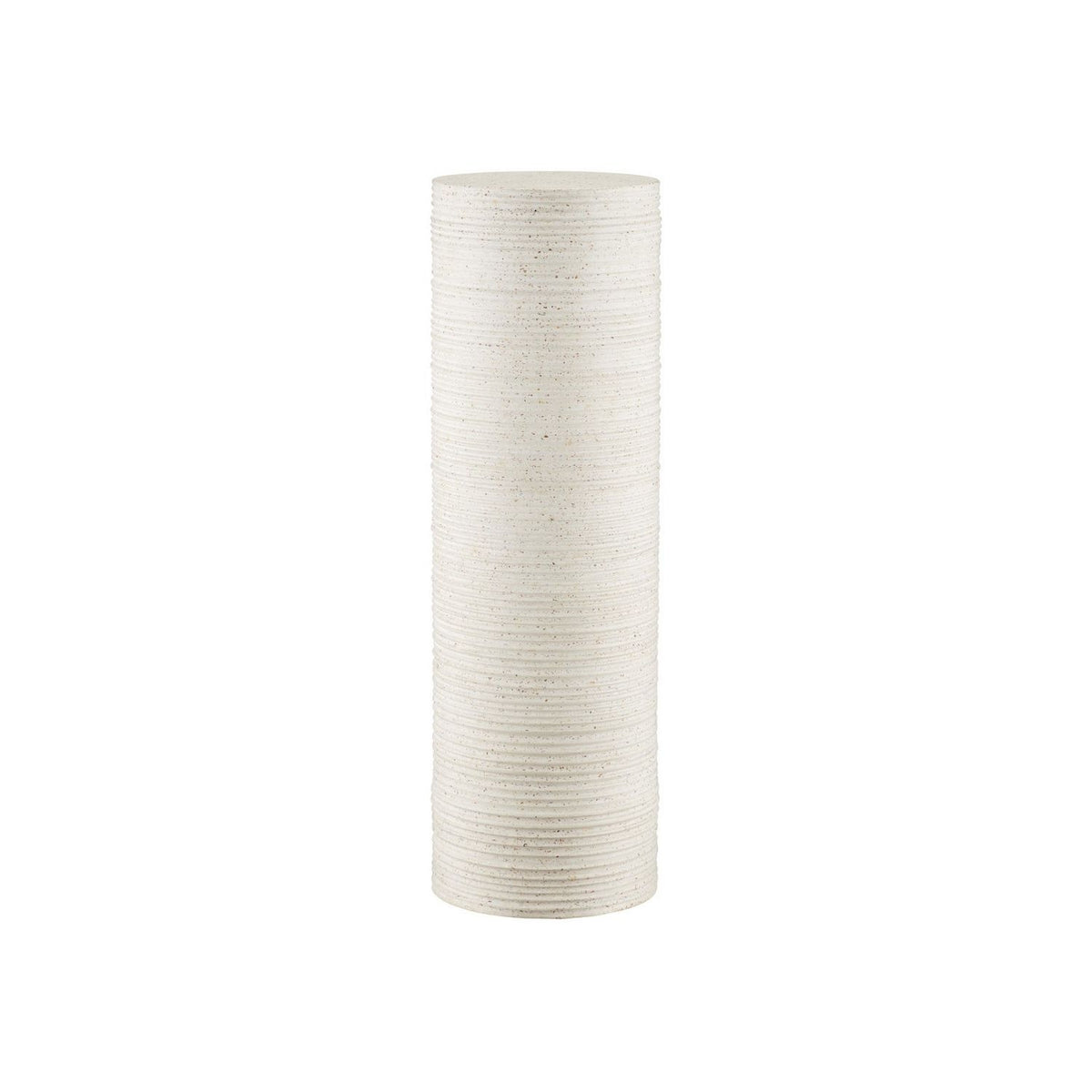 Currey and Company 2000-0057 Cresta Terrazzo Pedestal in Ivory Terrazzo
