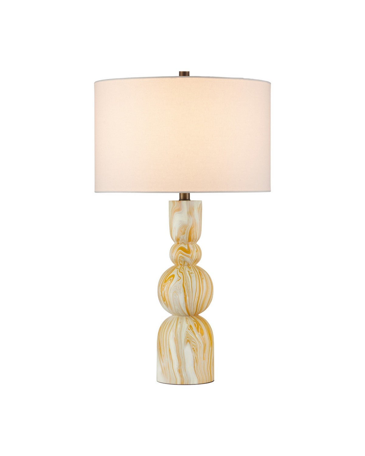 Currey and Company 6000-1086 Chawton Table Lamp in Marbleized Yellow