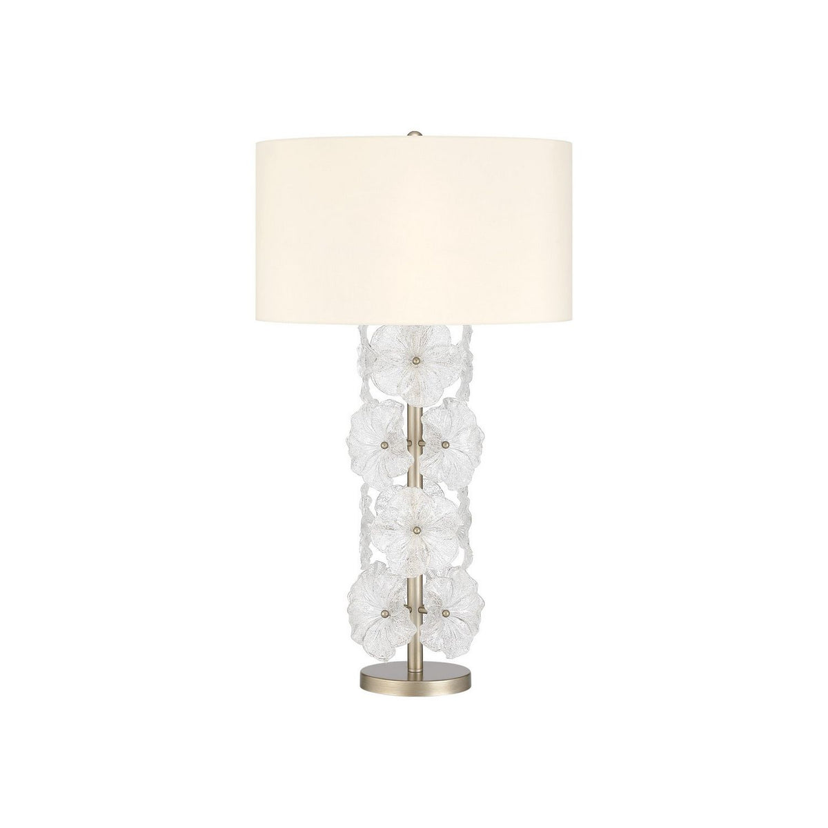 Currey and Company 6000-1110 Mallow Table Lamp in Clear/Champagne