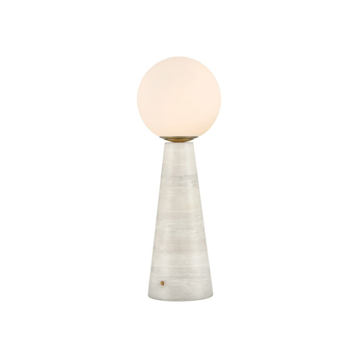 Currey and Company 6700-0027 Wayfinder Cordless Table Lamp in White/Opaque