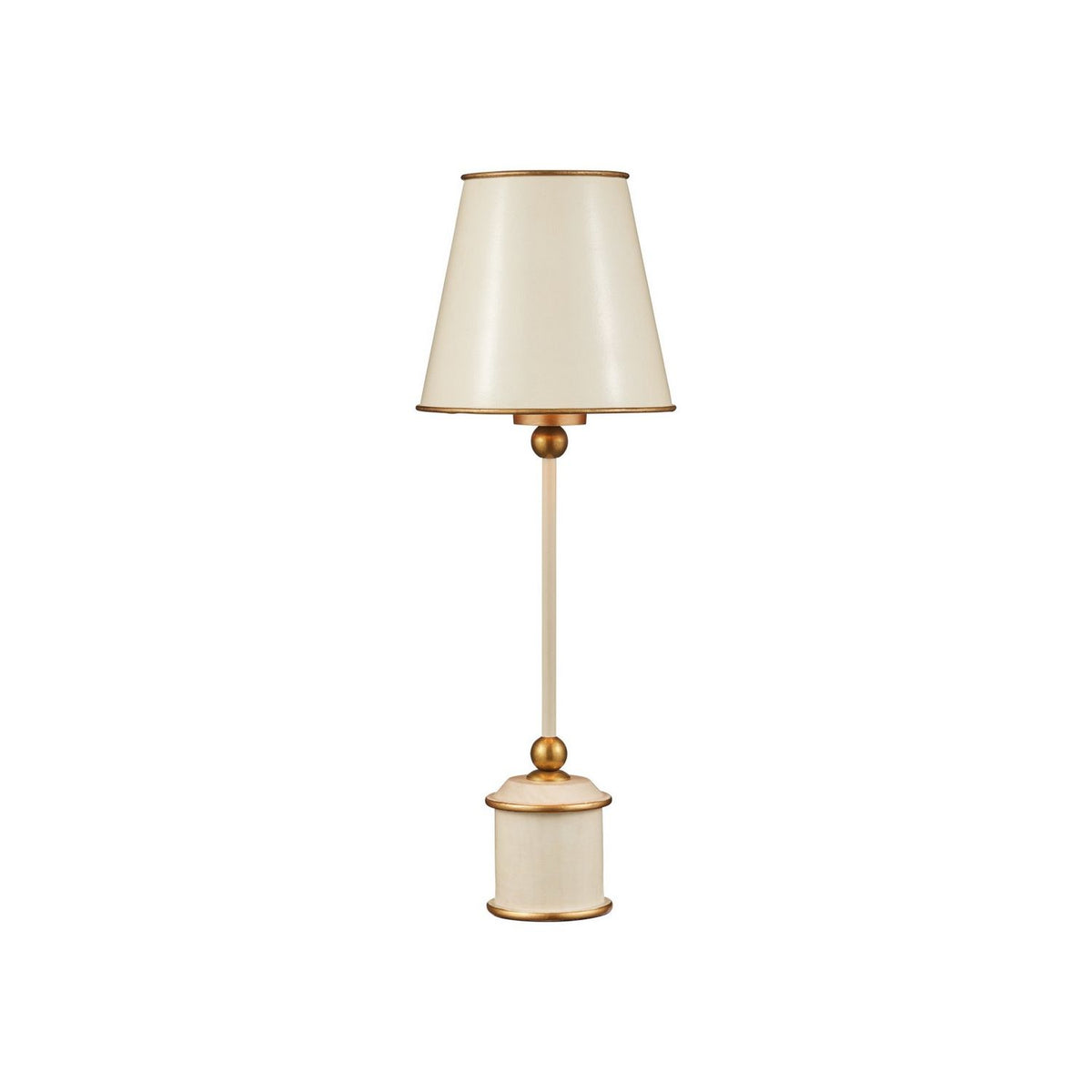 Currey and Company 6700-0035 Daphne Cordless Table Lamp in Ivory/Gold