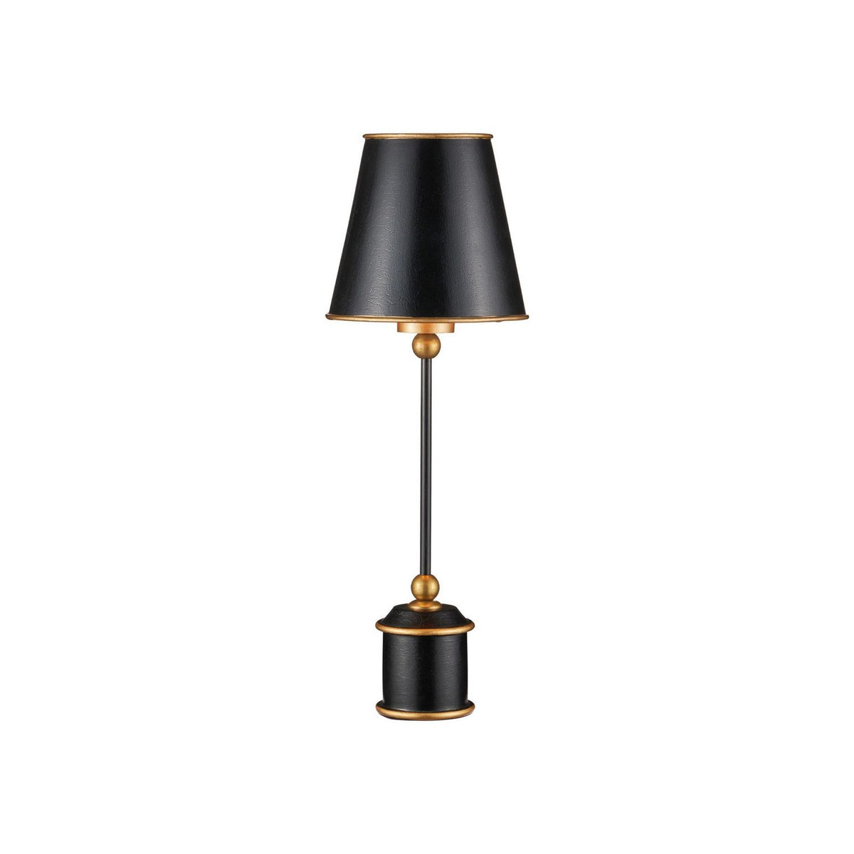 Currey and Company 6700-0036 Daphne Cordless Table Lamp in Black/Gold