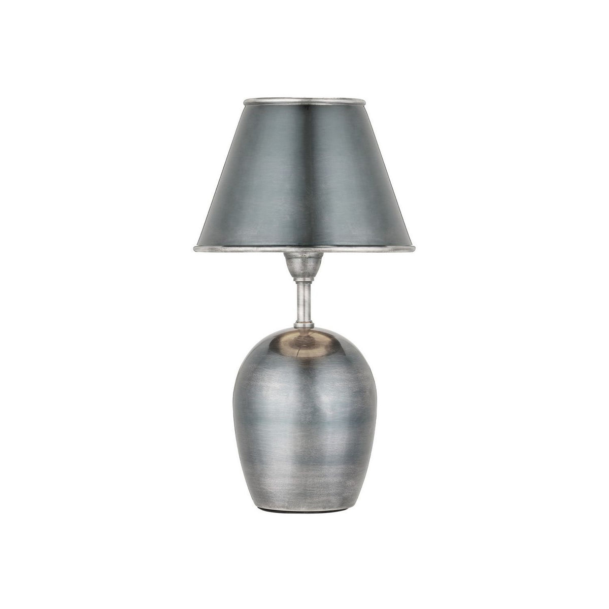 Currey and Company 6700-0043 Volley Cordless Table Lamp in Antique Silver