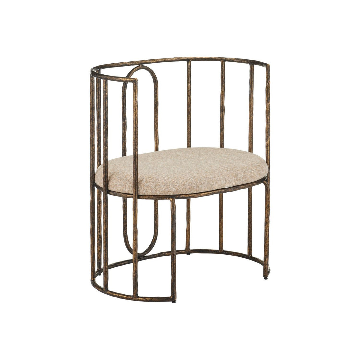 Currey and Company 7000-1282 Euclid Chair in Antique Bronze